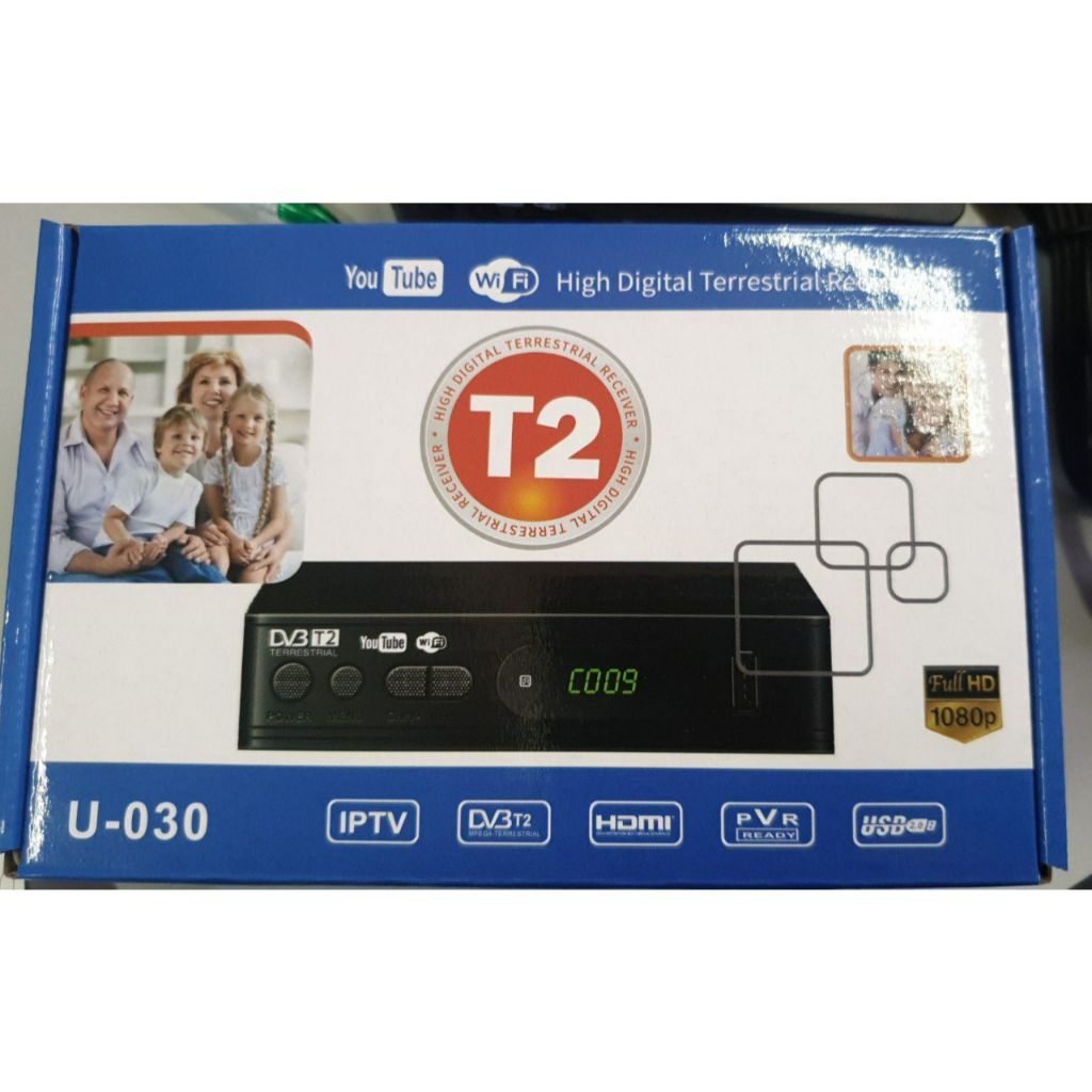 Jual Set top box STB TV Decoder penerima sinyal digital DVB T2 U-030 ...