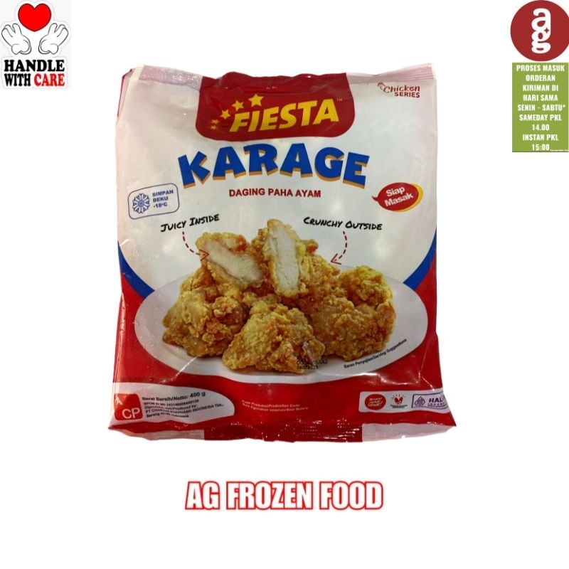 Jual [Kemasan dan Ukuran Baru]Fiesta Chiken Karage 400 Gram | Shopee ...