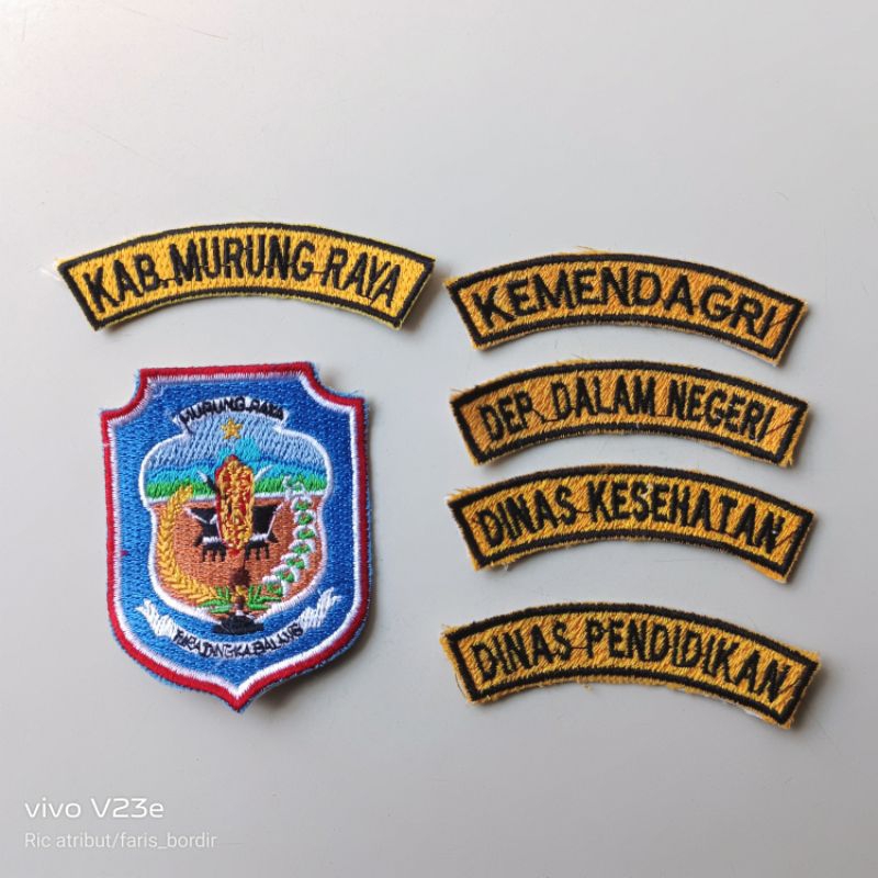 Jual LOGO BORDIR KAB MURUNG RAYA BET PEMKAB MURUNG RAYA BET PROVINSI ...