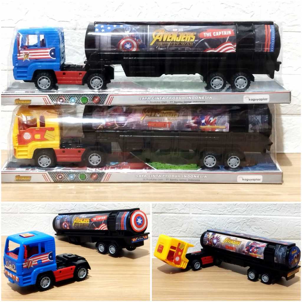 Jual Mainan Truk Kontainer Box Tangki Roda Friction - Mobil Mobilan ...