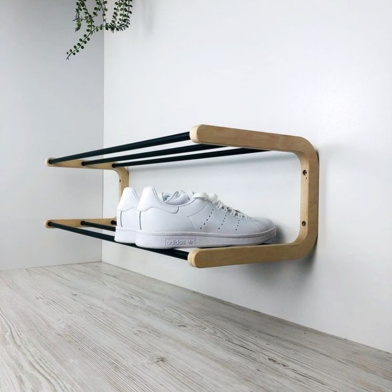 Jual rak sepatu / rak aesthetic / rak multifungsi / tempat sepatu ...