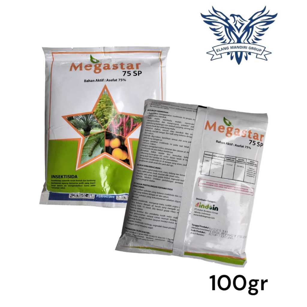 Jual Megastar 100gr Insektisida Asefat 75% Mengendalikan hama Ulat ...