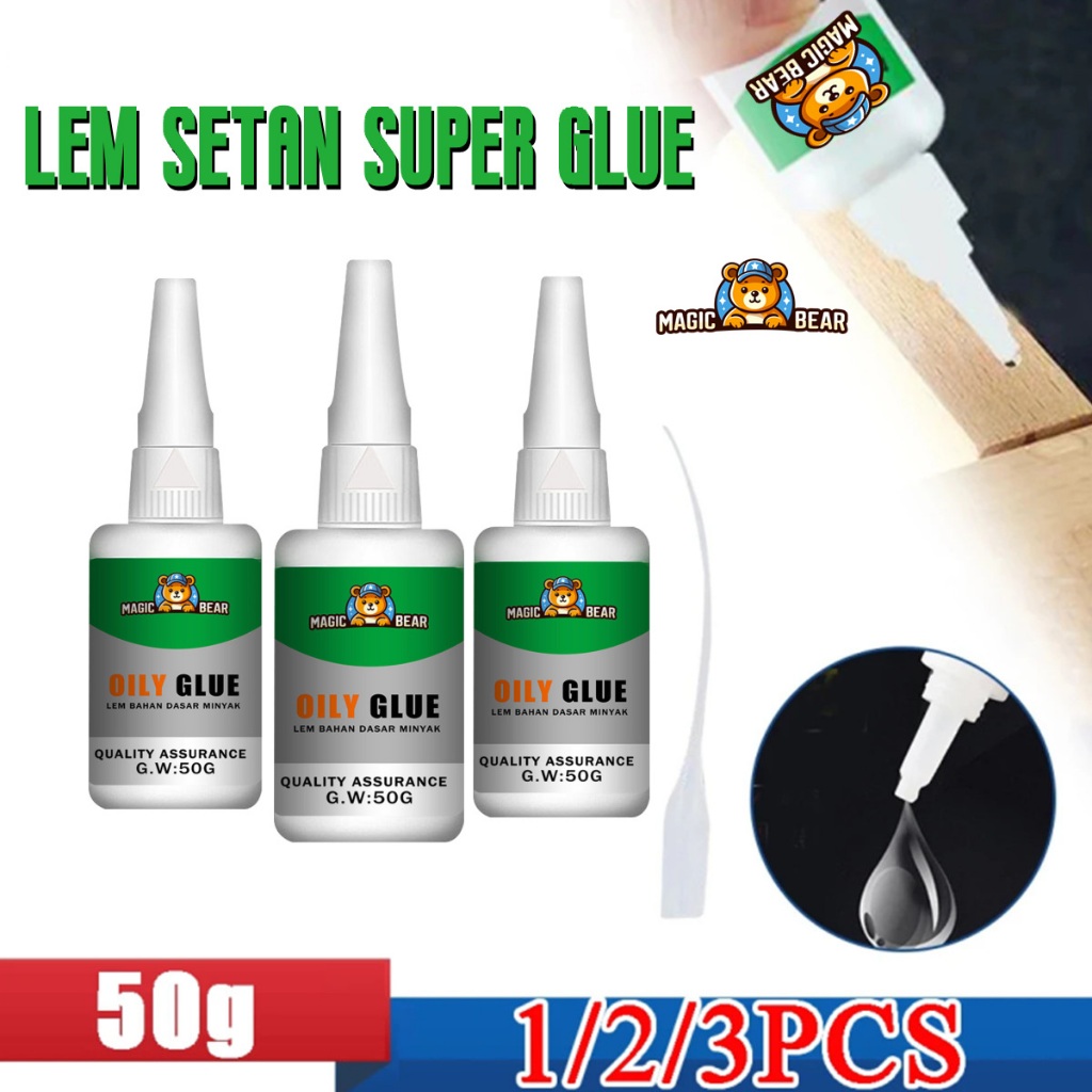 Jual 【Bisa COD】Lem Setan Super Glue / lem serbaguna 50gr | Shopee Indonesia