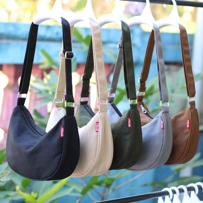 2 in 1 shoulder bag bisa juga sling bag bahan kanvas pria/wanita