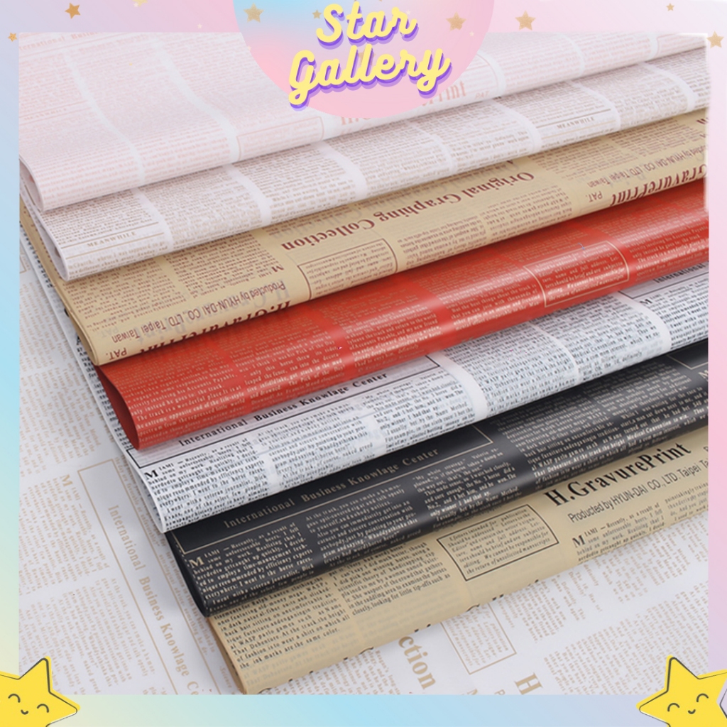 jual-kertas-buket-bunga-koran-newspaper-flower-wrapping-waterproof