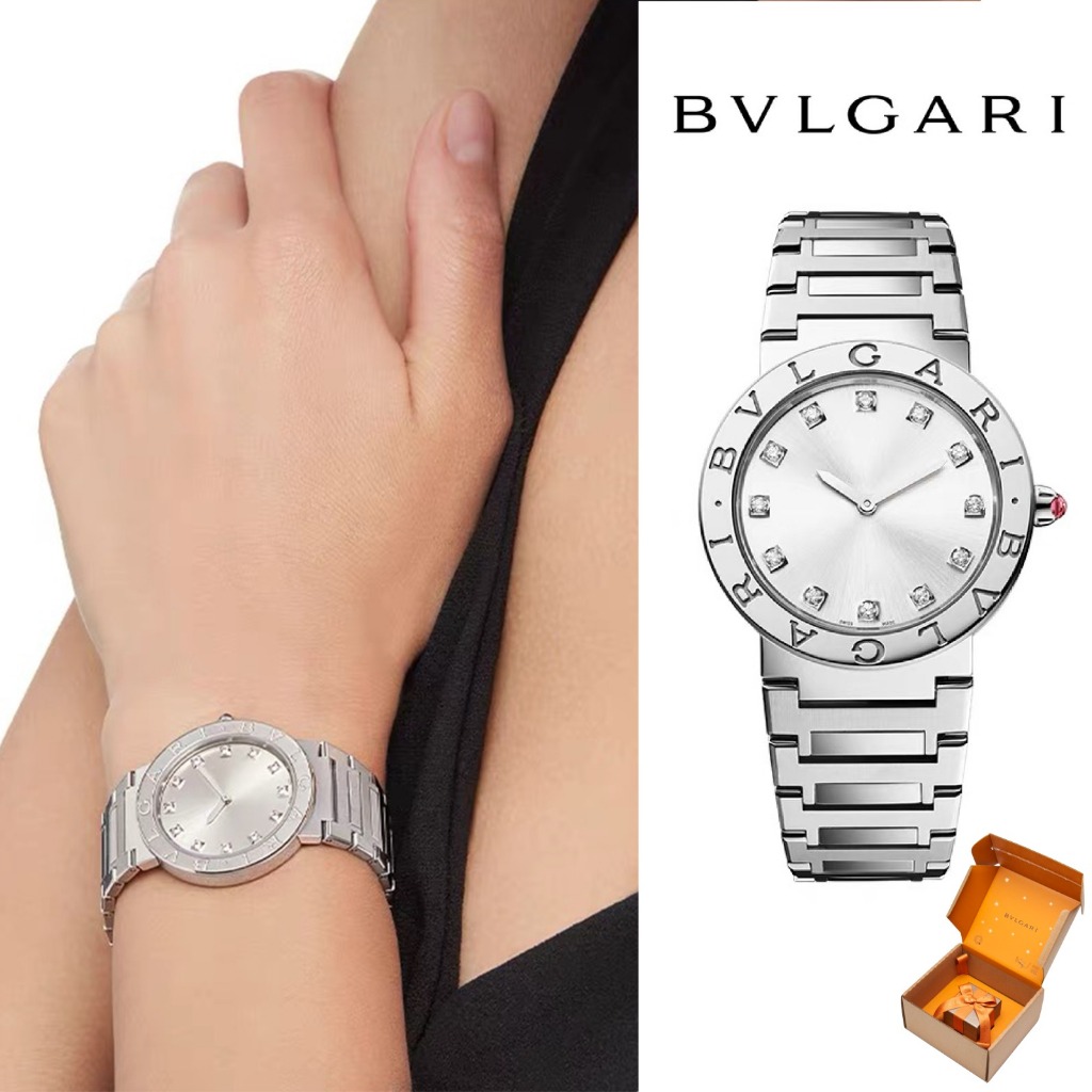 Jual BVLGARI 100 original Bvlgari watch Jam Tangan Pria Wanita Ready Stock Automatic 18K White Gold material SUPER GRADE AAAAAA Shopee Indonesia