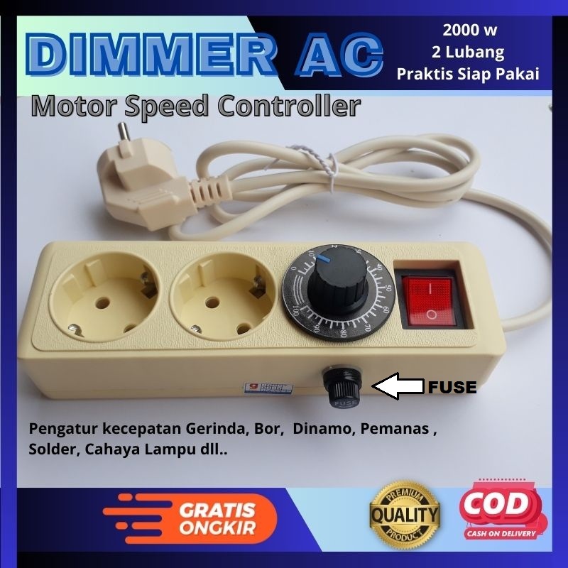 Jual Dimer 2000 - Dimmer Pengatur Kecepatan Gerinda-Alat pengatur ...