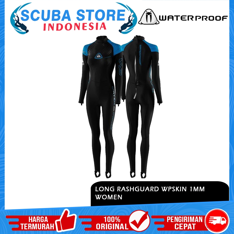 Jual Long Rash Guard Waterproof Wpskin 1mm Women Lady Wanita Wetsuit ...