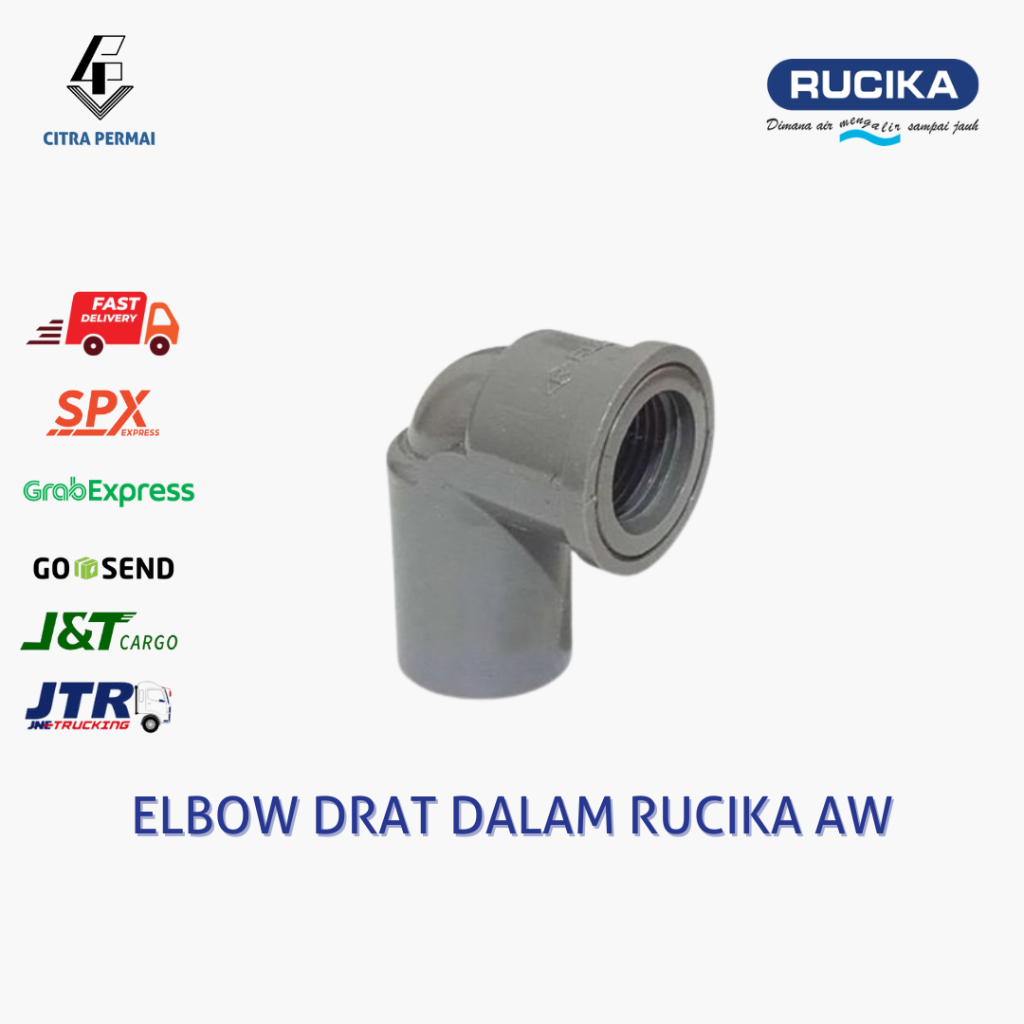 Jual ELBOW DRAT DALAM PIPA RUCIKA "AW" (1/2", 3/4", 1")/ ELBOW KNEE 90