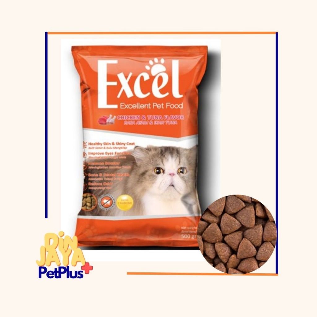 Jual EXCEL SEGITIGA CHICKEN AND TUNA FLAVOR (500GR X 40BKS) 20KG ...