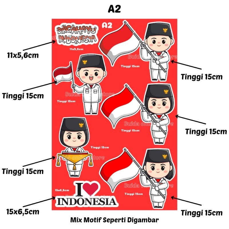 Jual Topper Pengibar Bendera Indonesia Paskibraka Dekorasi Buket Bunga ...