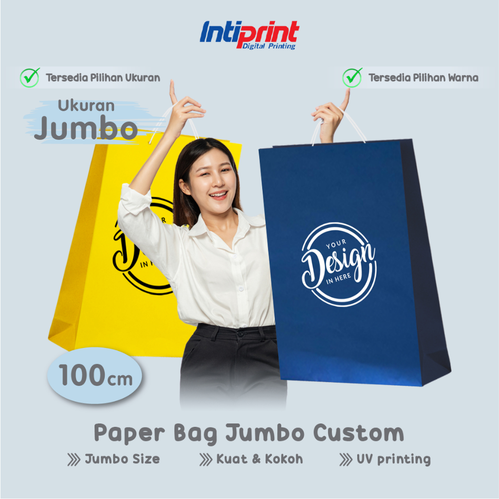 Jual Paper Bag Jumbo Custom UV Printing / Tas Kertas Besar / Kantong ...