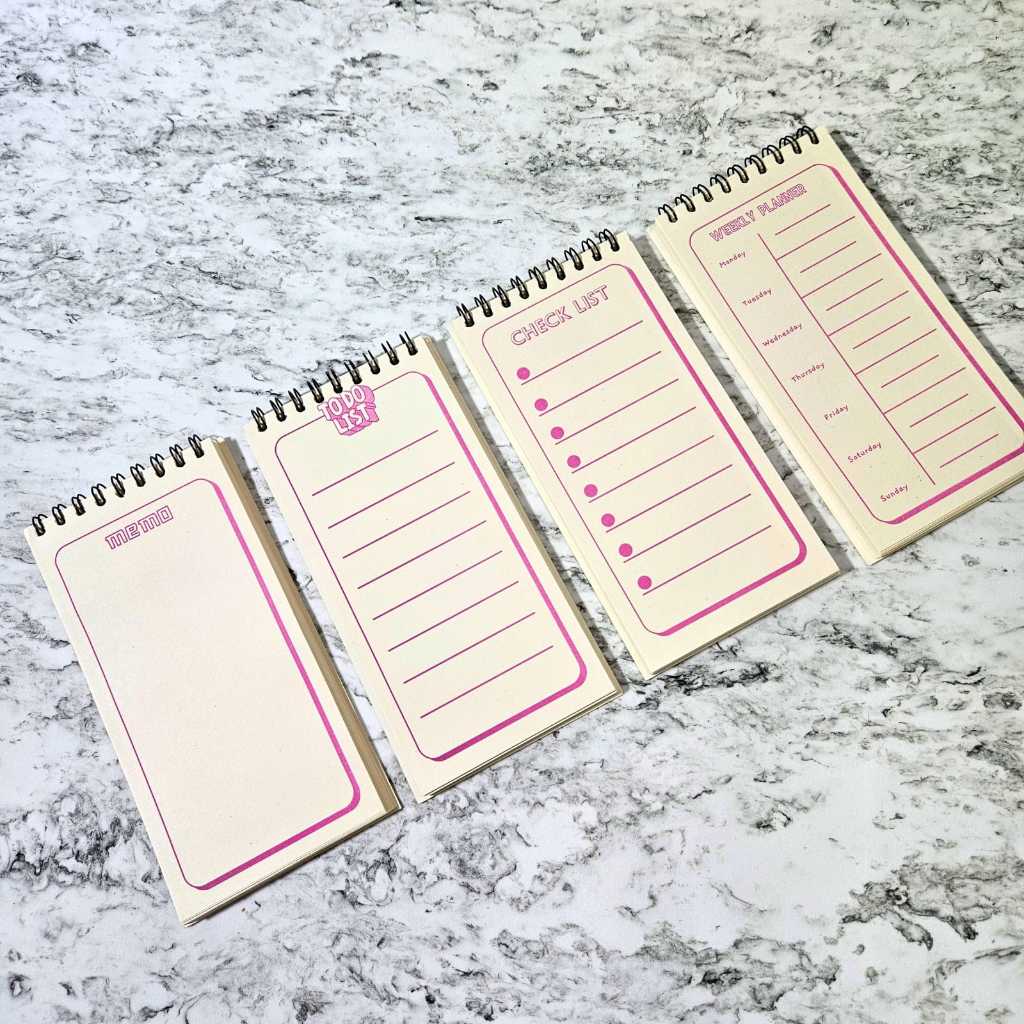 Jual [ RING SPIRAL ] Buku Notebook / Memo / Agenda / To Do List tugas ...