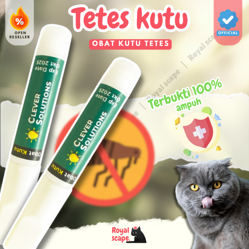 Jual Obat Tetes Kutu Kucing By Clever Solutions Pembasmi Penghilang