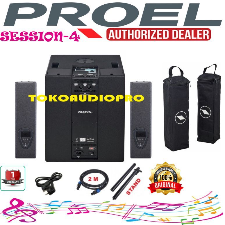 Jual Proel SESSION4 Compact Portable Array System Speaker Aktif Proel ...