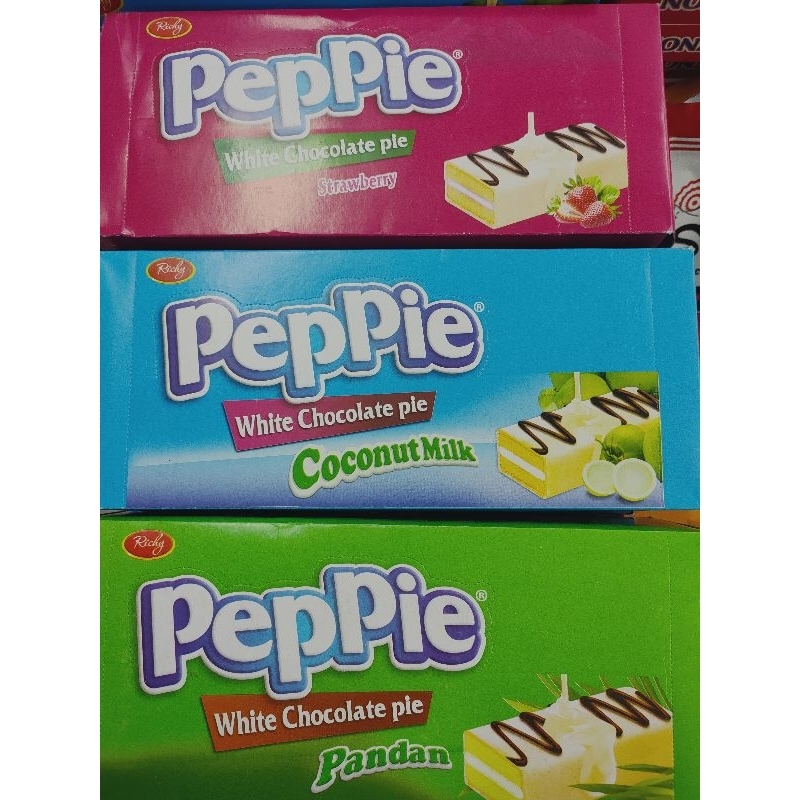 Jual Richie Peppie White Chocolate Pie Pandan Chocolate Pie HALAL Choco