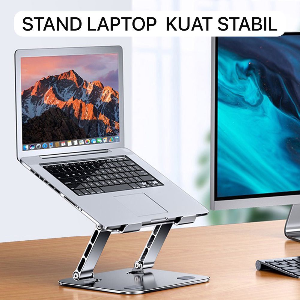 Jual Stand Holder Alumunium Foldable Cooling Stand For Laptop Laptop ...