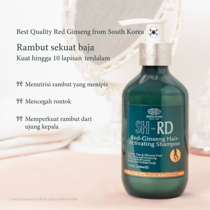 Jual (READY!!!) SH-RD Red Ginseng Hair Activating Shampoo 200ml | Cocok ...