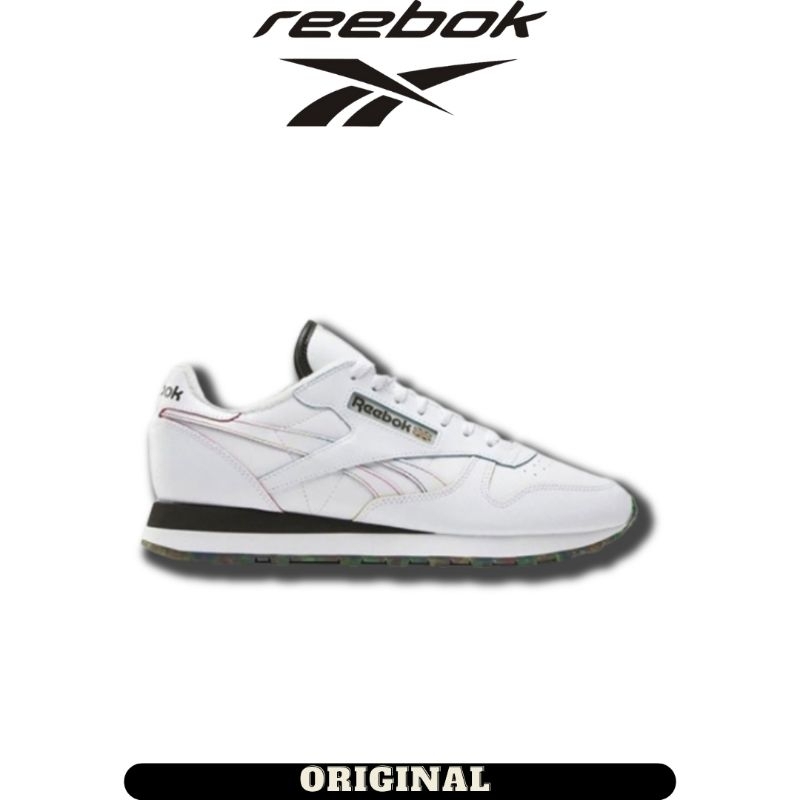Jual Sepatu Reebok Classic Leather White Men's ( 100074715 ) Original ...