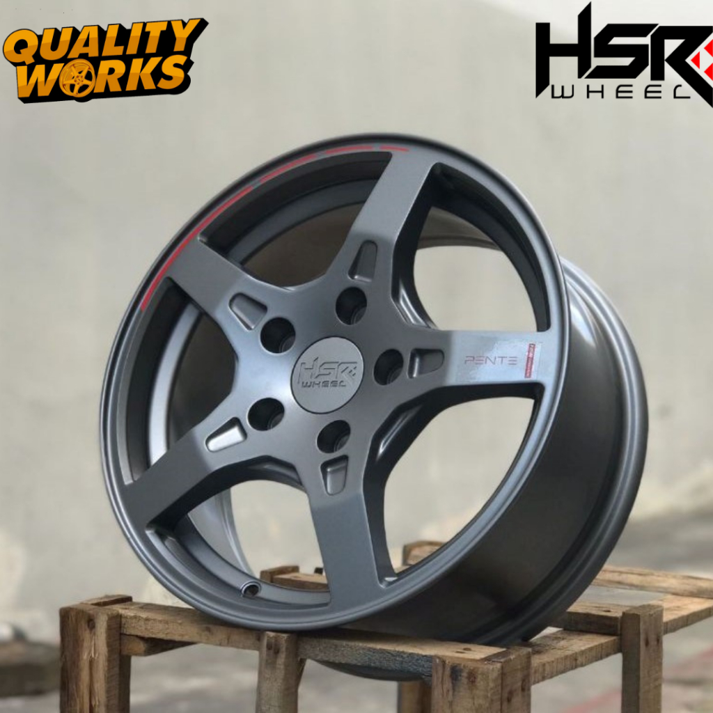 Jual Velg Mobil Racing R15 Inch Lubang Baut 5 Pelek Hsr Pente Ring 15 ...
