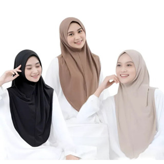 Jual Bergo Hamidah Non Pet Jersey Bergo Instan Malay Non Pad Daily Jersey Premium Kerudung