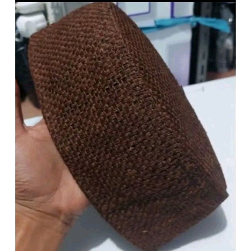peci Kopeah karung goni coklat tua/peci Kopeah karung goni Opal premium/peci Kopeah karung goni Opal premium klasik