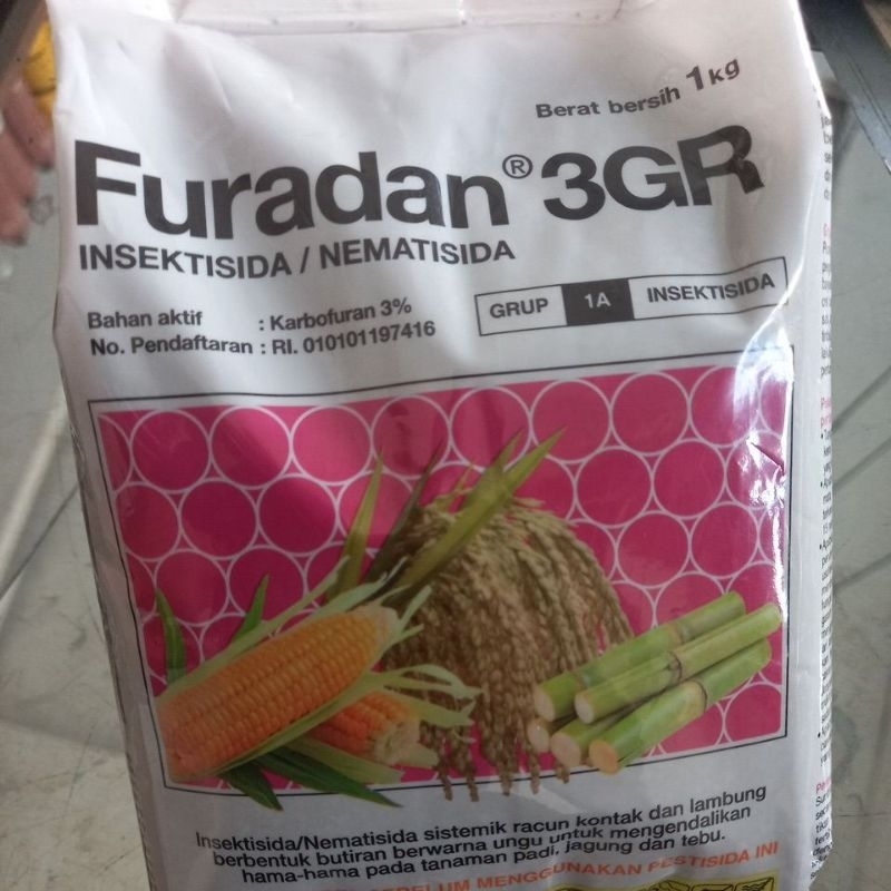 Jual Insektisida/Nematisida Furadan 3GR Kemasan Pabrik 1 kg | Shopee ...