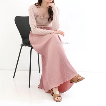 Rok Plisket Mayung Lidi Wavy Rok Plisket Mayung Lidi Rok Mayung Wavy Pleated Skirt