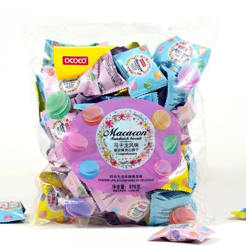 Jual 376g macaroons ococo biscuits makaron biskuit | Shopee Indonesia