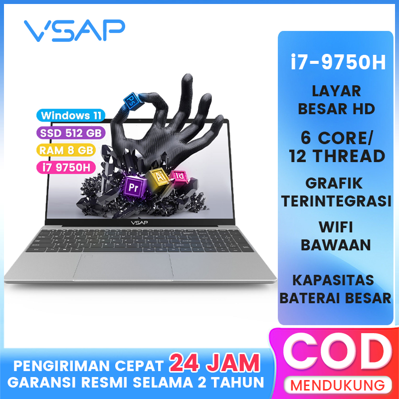 Jual VSAP Laptop Intel Celeron 8G+512G Sangat tipis dan portabel i7 ...