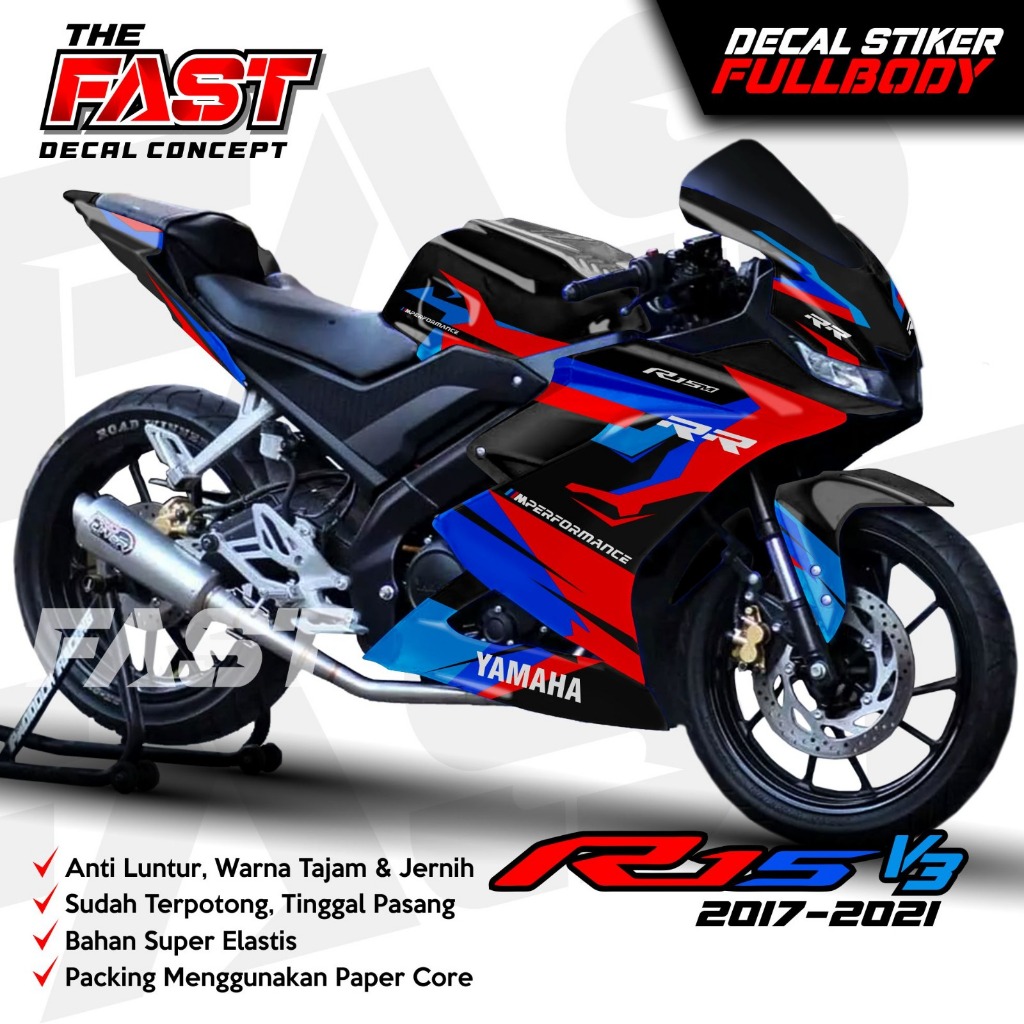 Jual DECAL STIKER R15V3 FULLBODY STIKER YAMAHA R15V3 DEKAL KEREN