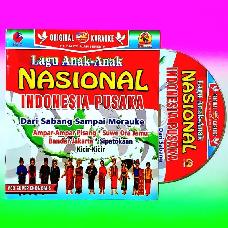Jual KASET VCD LAGU ANAK SEKOLAH NASIONAL INDONESIA RAYA-LAGU NASIONAL ...