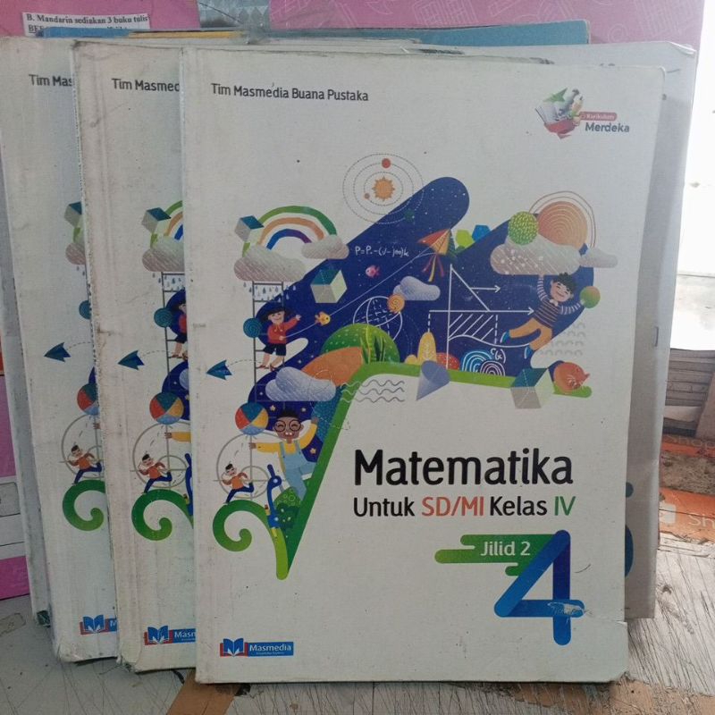 Jual BUKU MATEMATIKA UNTUK SD/MI KELAS 4 JILID 2 KURIKULUM MERDEKA ...