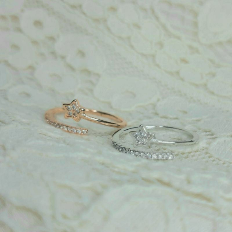 Jual CLEARANCE REJECT Adjustable stary ring Cincin bintang all size ...