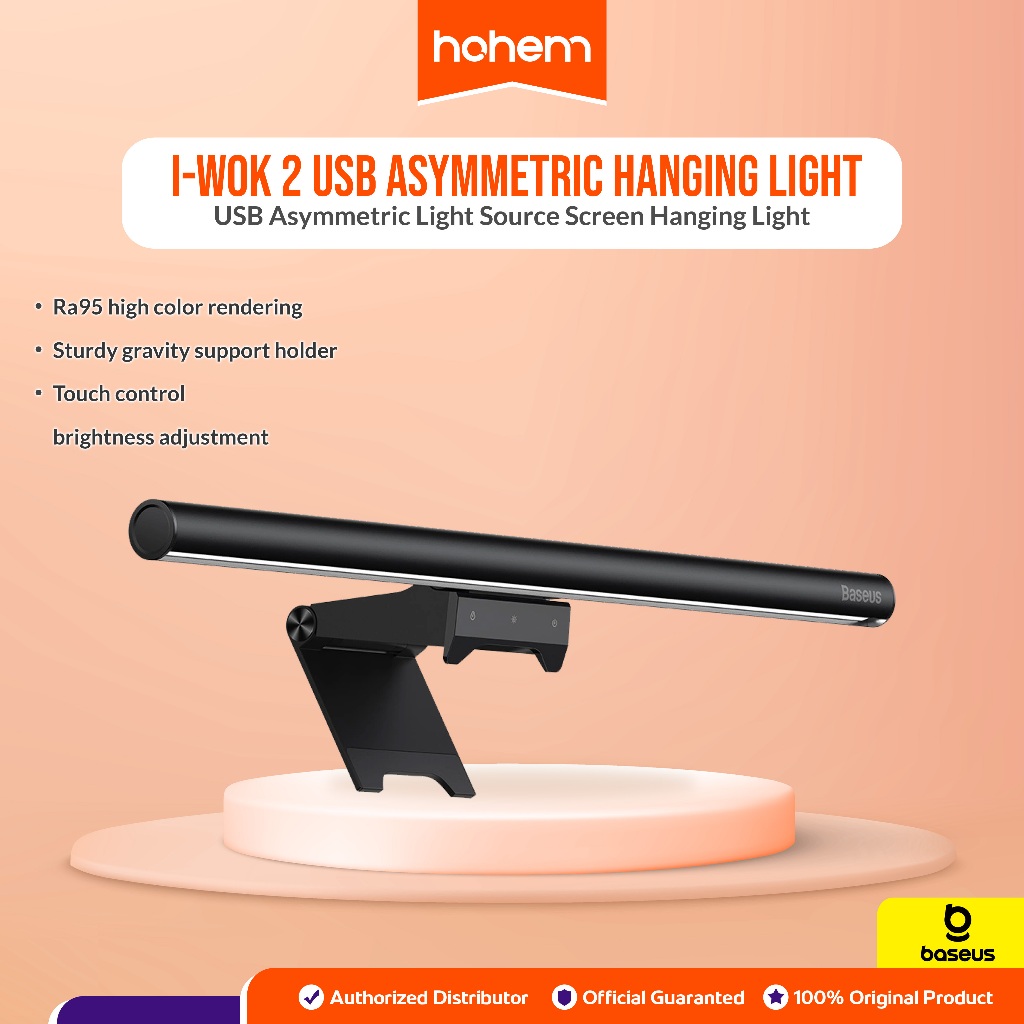 Jual Baseus Original i-wok 2 USB Asymmetric Hanging Light Stepless ...