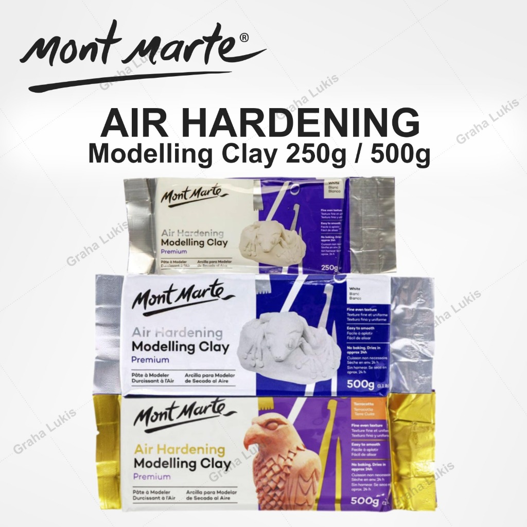 Jual MONT MARTE Air Hardening Modelling Clay Premium - 500g / 250g ...
