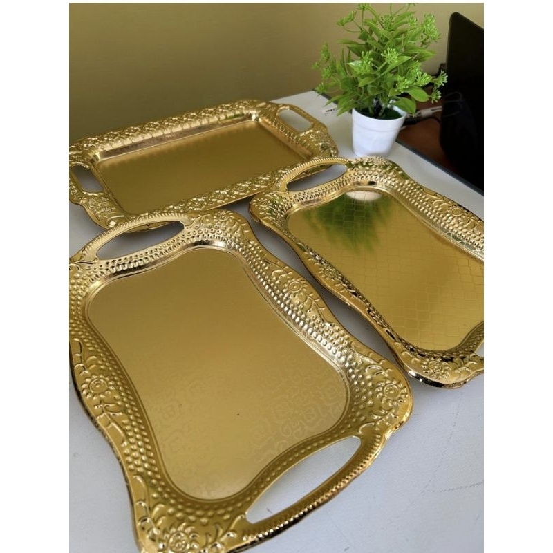 Jual NAMPAN EMAS TALAM GOLD ARAB ALAS GELAS | Shopee Indonesia