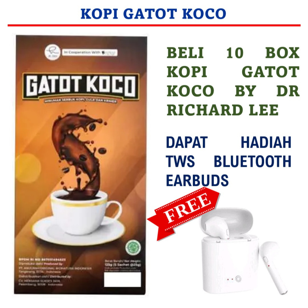 Jual Kopi Gatot Koco ( 10 Box @ 5 Sachet ) By dr. Richard Lee - Kopi ...