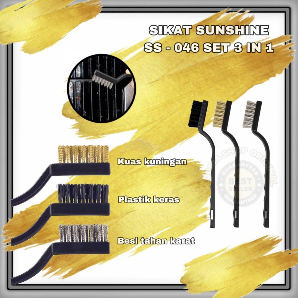 Jual SUNSHINE SS - 046 SET 3 IN 1 SIKAT PEMBERSIH ORIGINAL BARU ...