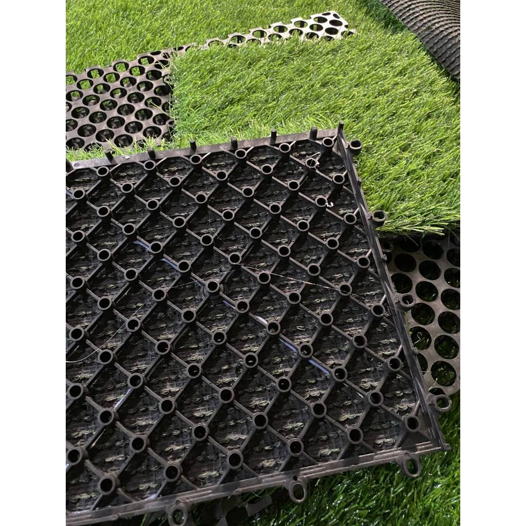 Jual Lantai Decking tile Rumput Sintetis sudah berikut rangka | Shopee ...
