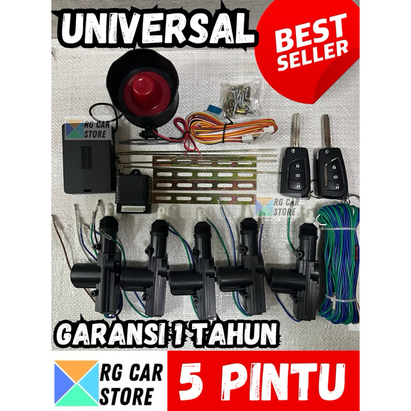 Alarm Central Lock 5 Pintu Universal Sampai Pintu Bagasi Garansi 1 Tahun