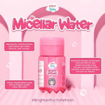 PIGEON TEENS BRIGHT HEROES MICELLAR WATER 100 ML Micellar Water Pembersih Wajah Double