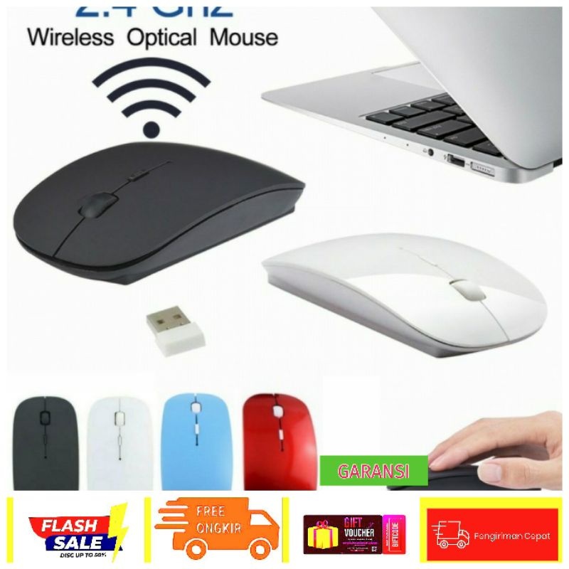 Jual Mouse Wireless Slim | Shopee Indonesia