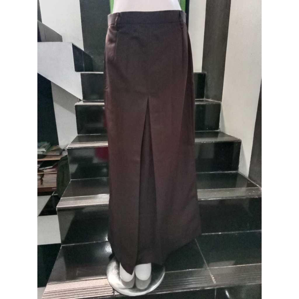 Jual Rok maxi span pramuka cubit depan SMP SMA seragam rok pramuka ...
