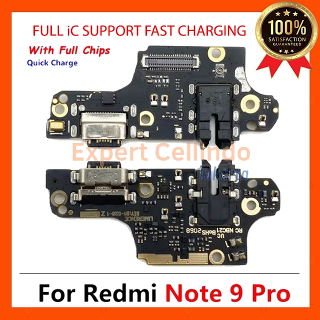 Jual Xiaomi Redmi Note 9 Pro Full IC Flexible Konektor Charger Cas Tc ...