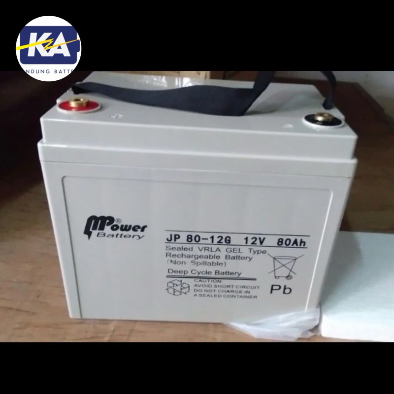 Jual Aki baterai kering vrla deep cycle gel mpower 80ah 12v 12 v 80 ah ...