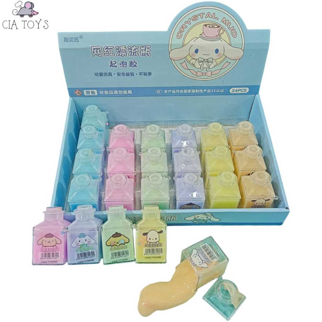 Jual NEW SLIME KARAKTER SANRIO VIRAL BULAT/KOTAK/ICE CREAM/BOTOL