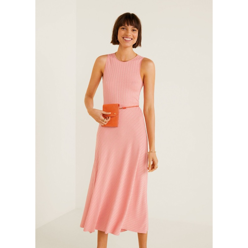 Mango ribbed jersey dress best sale