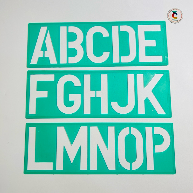 Jual Penggaris Sablon Mal Huruf Angka BUTTERFLY HA-860 Lettering ...
