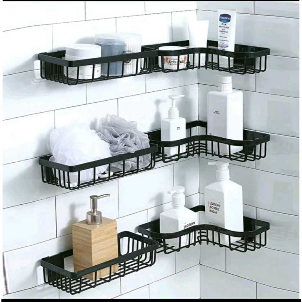 Jual Rak Kamar Mandi Tempel Dinding Rak Sabun Kamar Mandi PVC Gantung ...